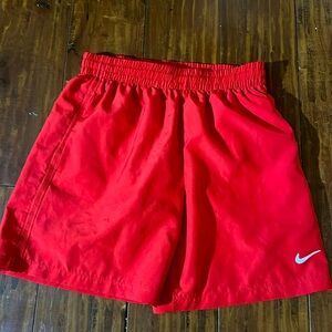 Nike Boys Red Training Dri Fit Shorts - Youth S